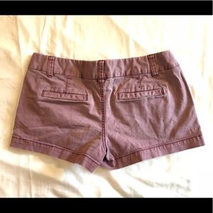 Maroon mini shorts